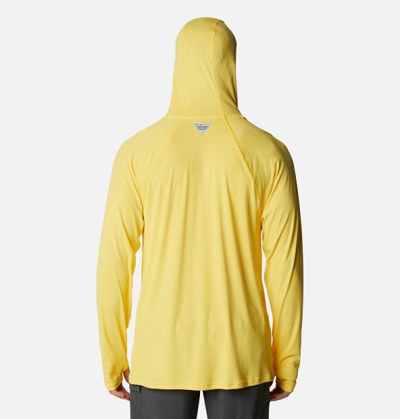 Columbia PFG Respool Hoodies Yellow For Men's NZ57642 New Zealand